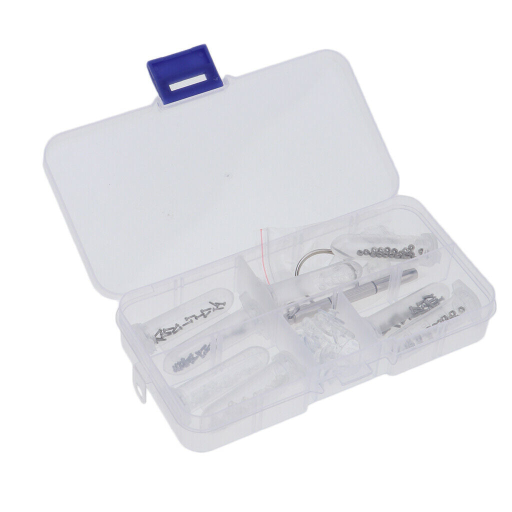Eyeglass Repair Kit,M1.2 M1.4 Stainless Steel Tiny Screws Assortment with Nose