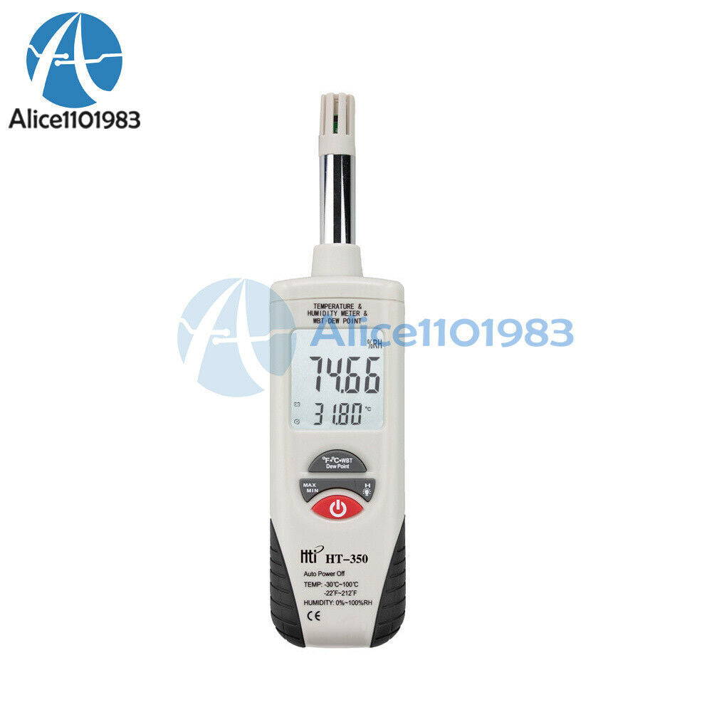 HT-350 Digital Humidity Temperature Meter Mini Hygro Thermometer Tester Tool