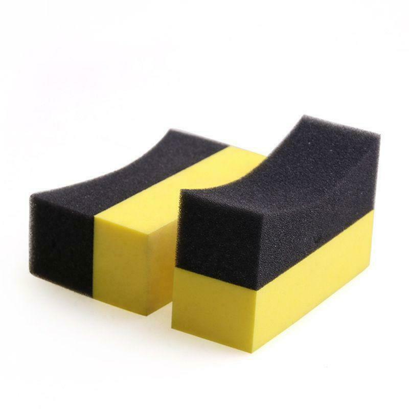 6Pcs Tire Contour Dressing Applicator Pads Gloss Shine Color Polishing Sponge