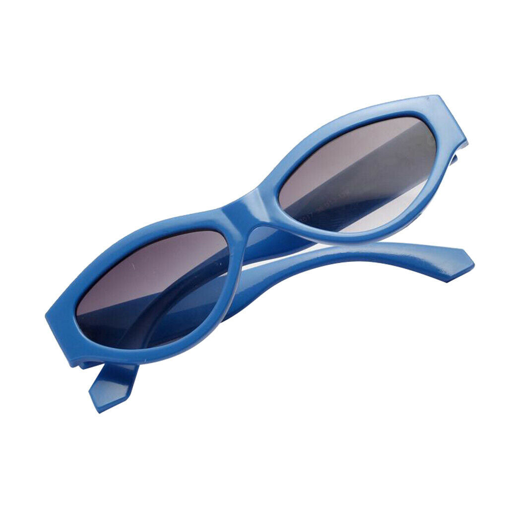 Women Cat Eye Eyeglasses Fashion Mirrored Sunglasses UV400 Shades Blue