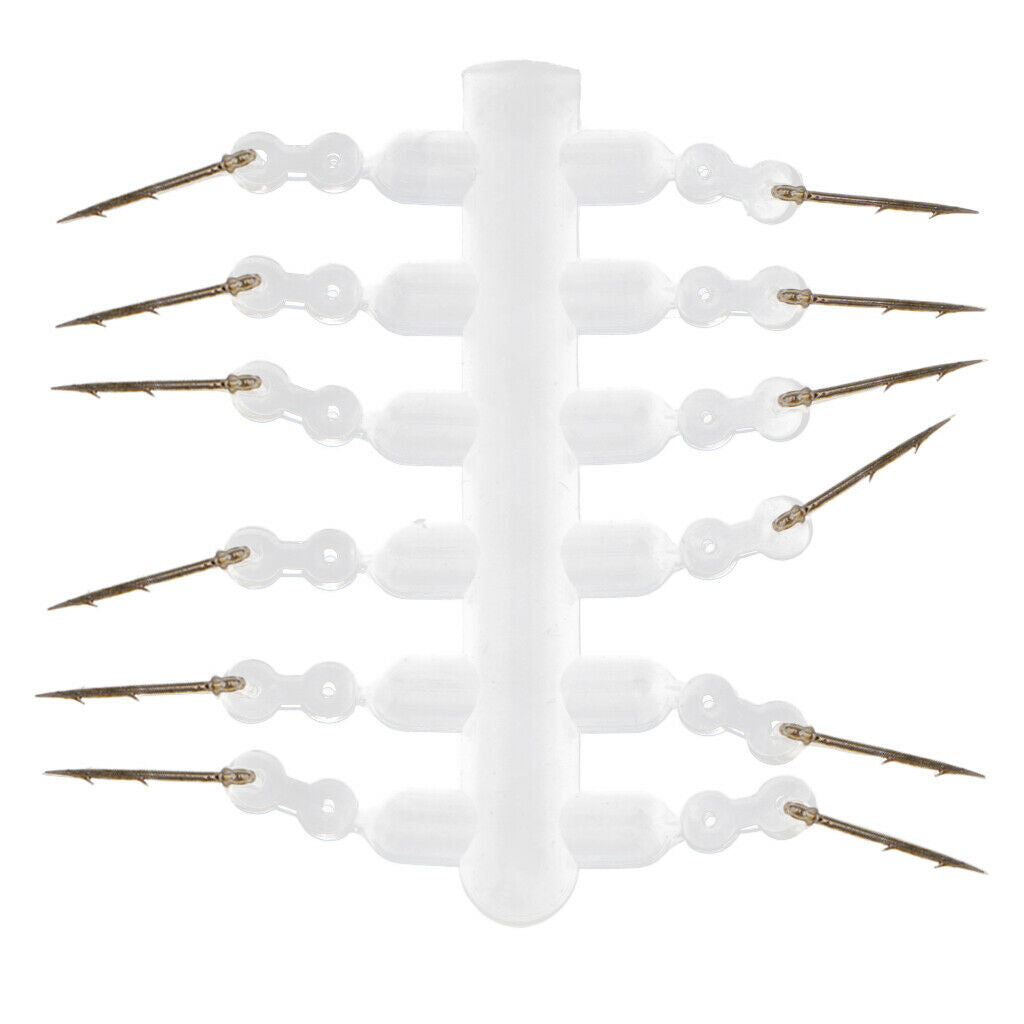 24x Bait Spikes with Silicone Round Ring Terminal Rig for Carp Rigs Hooks