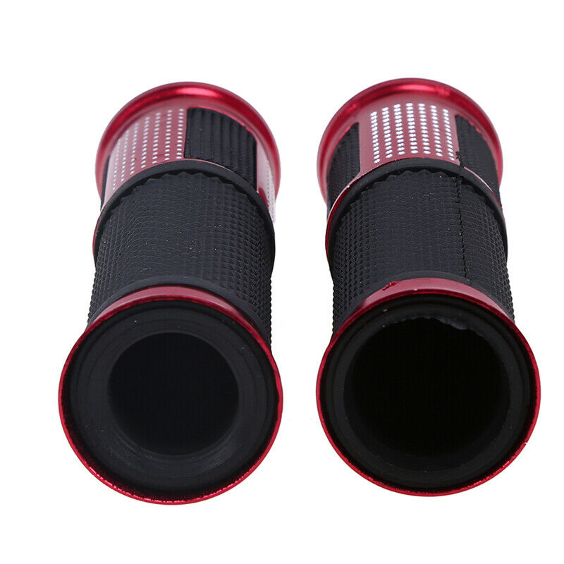 Pair Motorcycle 7/8" Hand Grips Handle Bar Rubber Gel For YAMAHA Suzuki BMW
