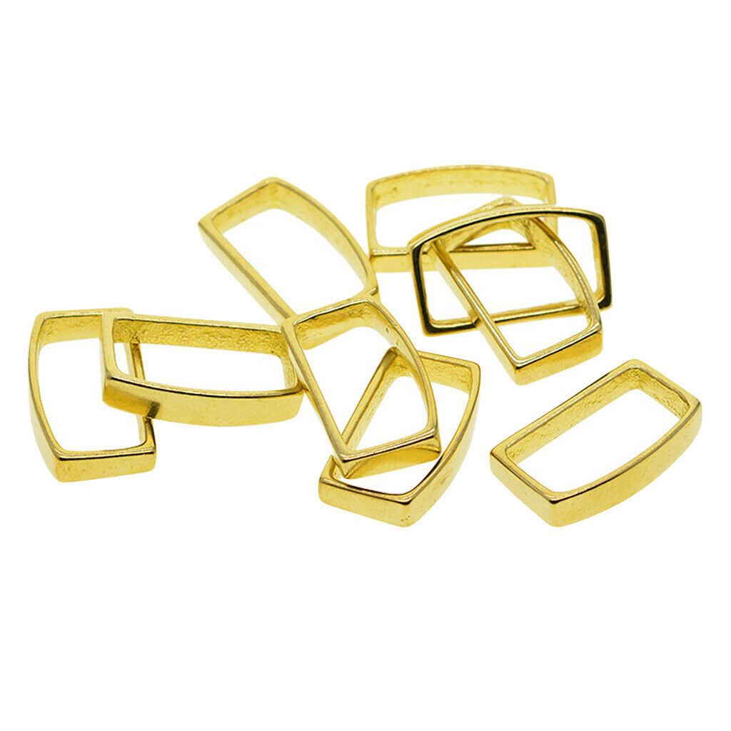 6 Pcs 26mm Brass Keeper Loop  Leather Belts Keepers Loops for DIY Strap