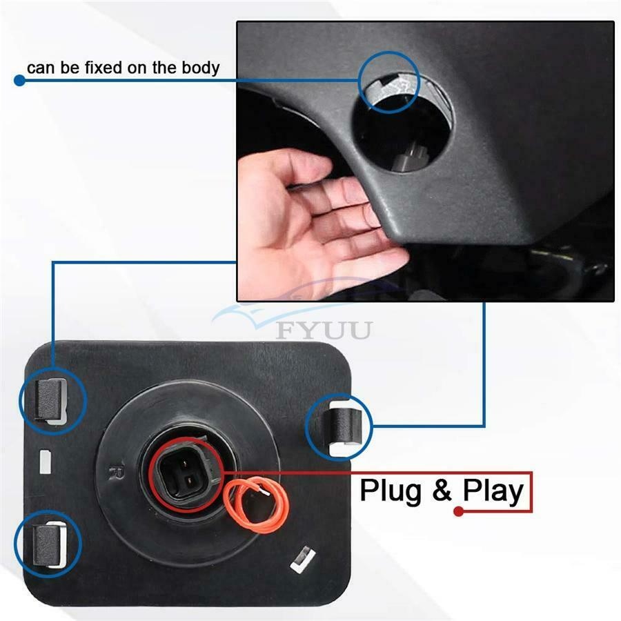 2 x Angel Eye Halo LED Amber Parking Lights (Left + Right) For Wrangler 07-18 JK