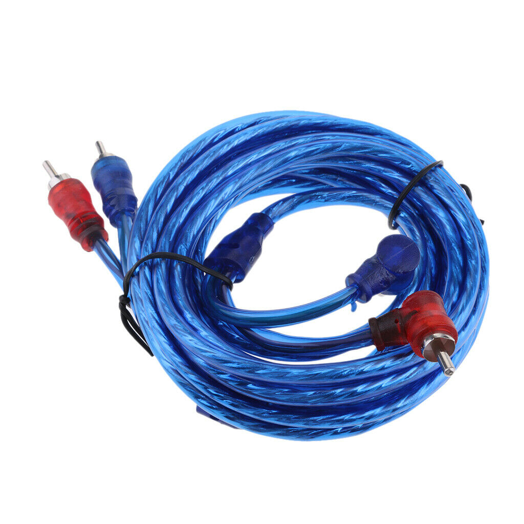 2 RCA Male to 2 RCA Male Auto Car Stereo Audio Cable Amplifier Cable 4.5m