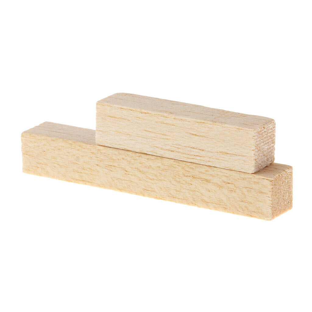 20x Natural Wooden Balsa Wood For Modeling Home Garden Decor Woodworking