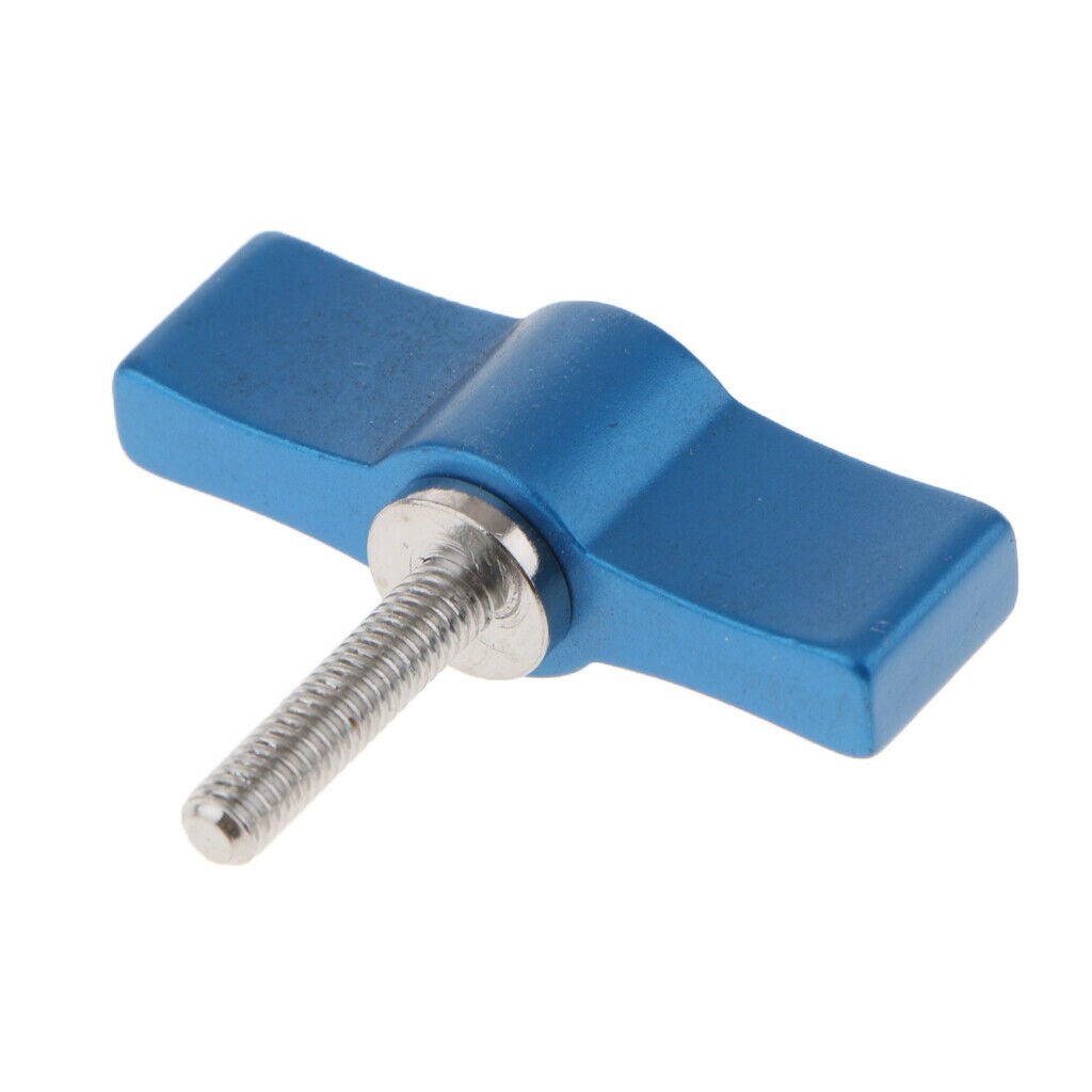 T-shaped handle screw M4 Adjustable screw for photo camera (blue,