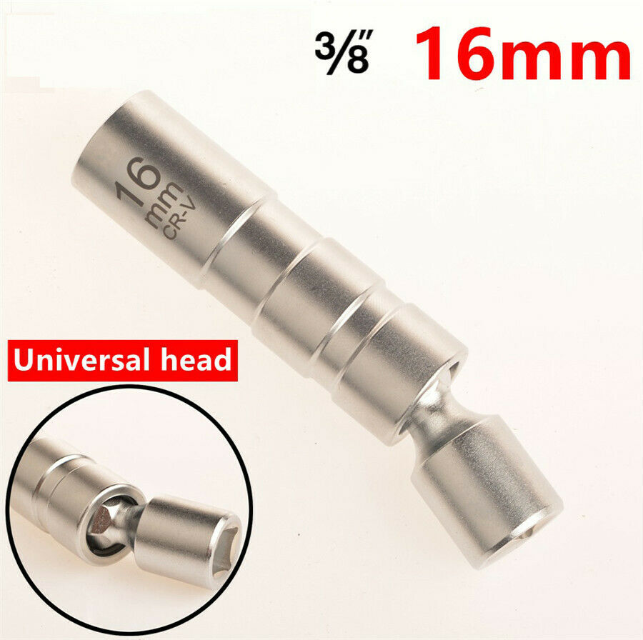 Short Style High Strength Spark Plug Socket Wrench 3/8 Drive 16MM Spark Plug US