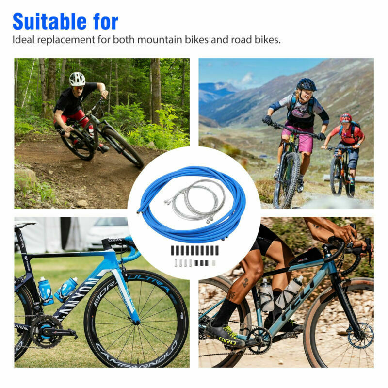 Complete Front & Rear Wire Gear Brake Cable Set for Mountain Bikes Bike Bicycle