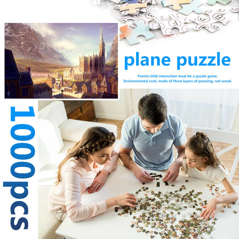 1000pcs DIY Paper Jigsaw Lost City Puzzle Toys Room Decoration Picture Gift @