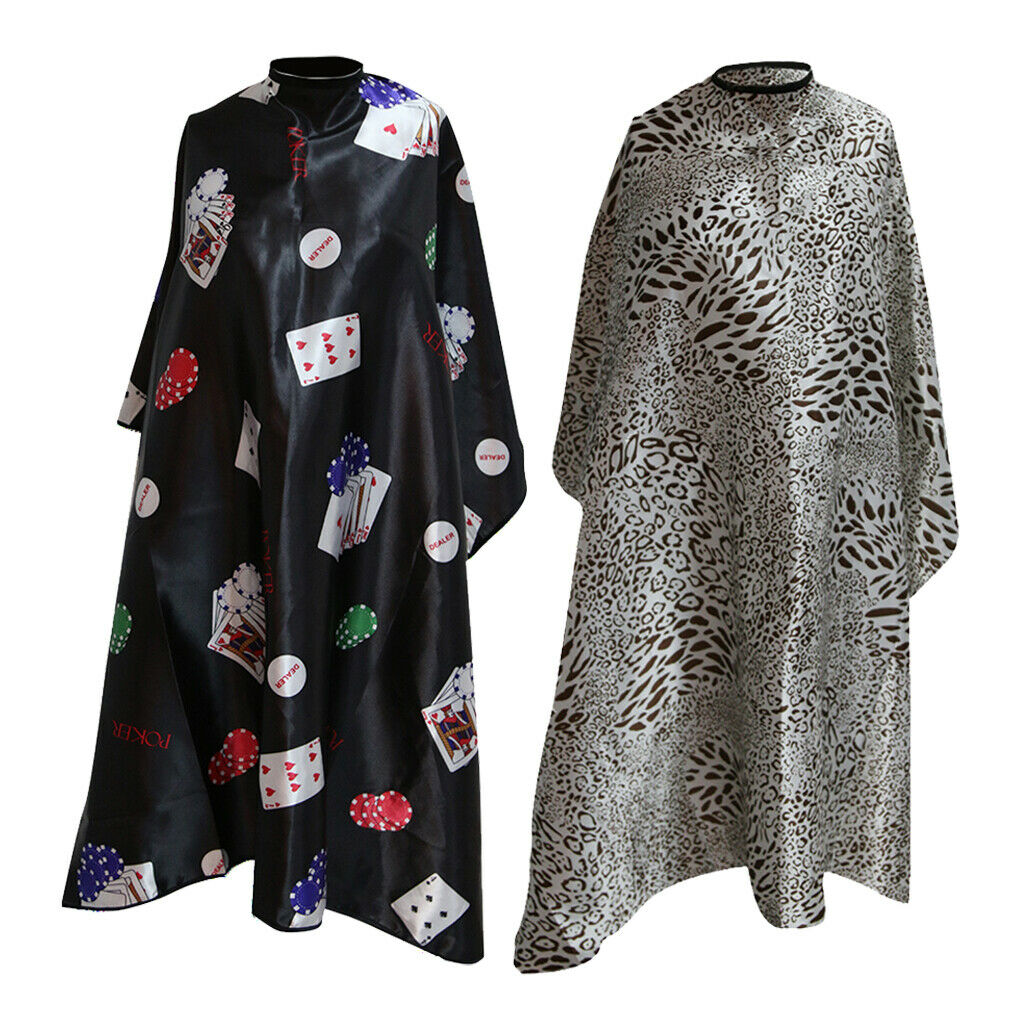 2x Washable Hair Cutting Capes Gowns Barber Shop Gown Apron Hairdressing