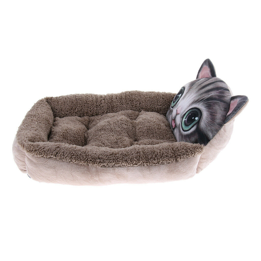 New three-dimensional Pet Dog Cat Cotton Mat Kennel  Coffee Cat S