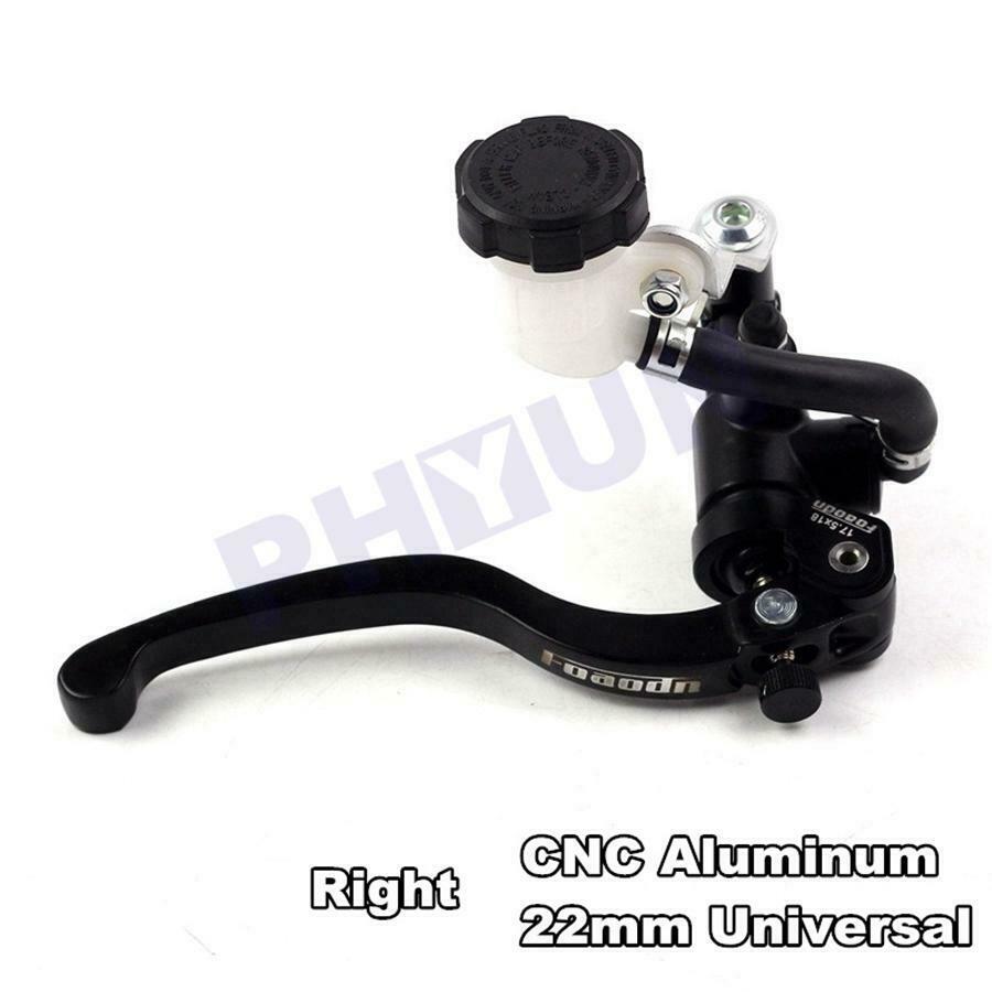 Right 17.5mm motorcycle brake clutch pump lever Radial cylinder 7/8" 22mm US