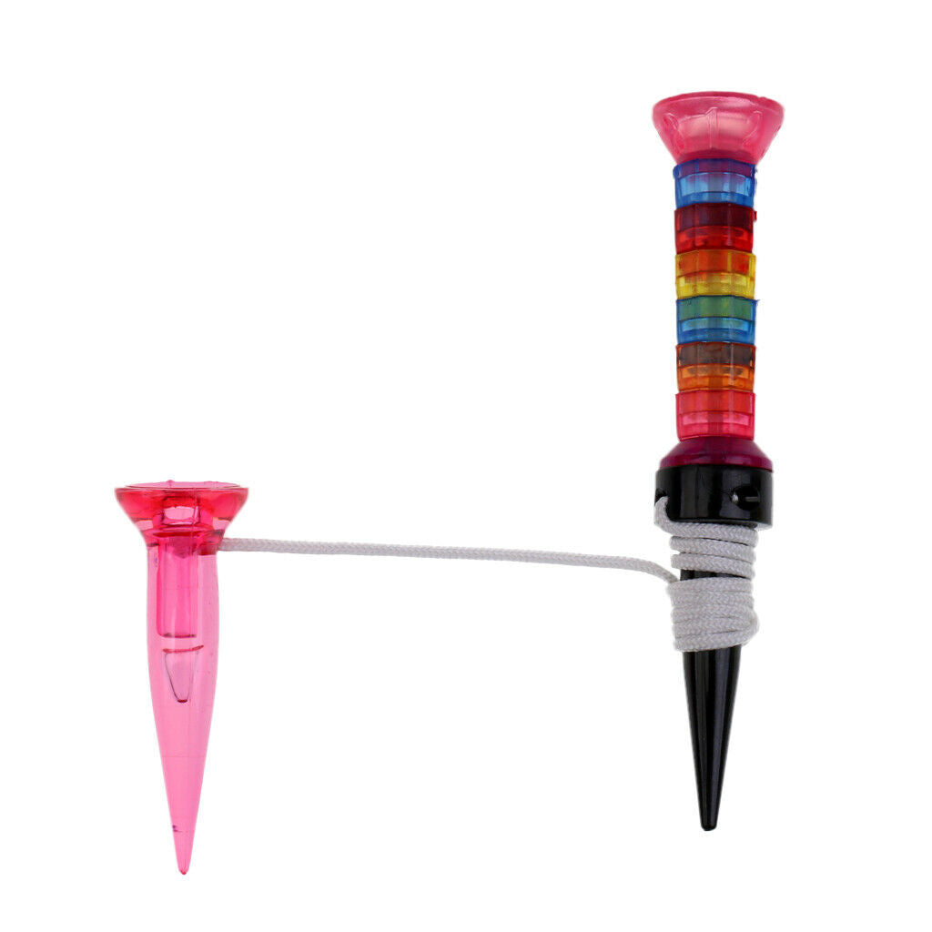 Golf Accessories Magnetic Golf Tees (80mm + 40mm), Random Color