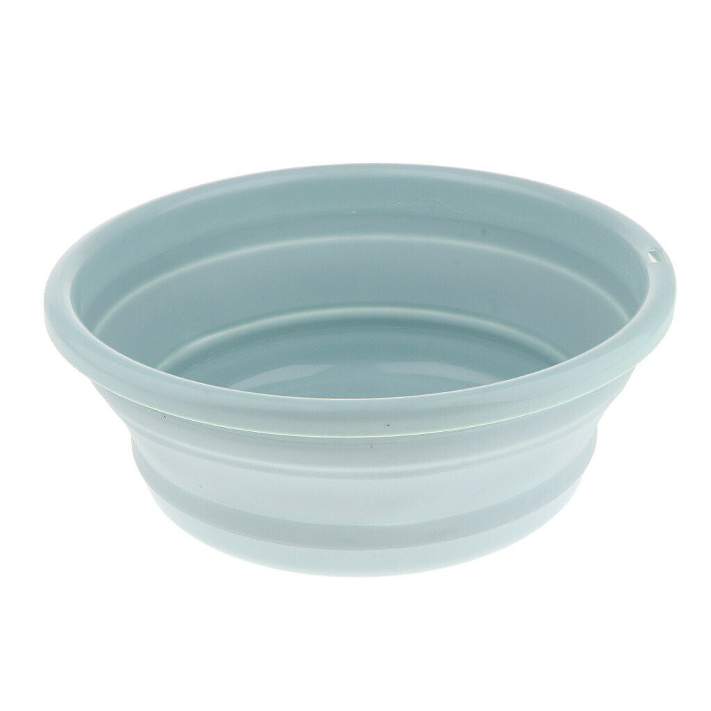 2Pcs TPE Collapsible Wash Basins Space Saving for Fishing Travel Picnics