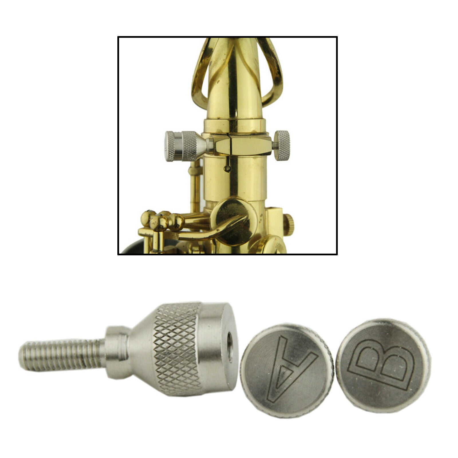 2X Sax Neck Tightening Screws Saxophone Neck Screws Instrument Parts  5mm