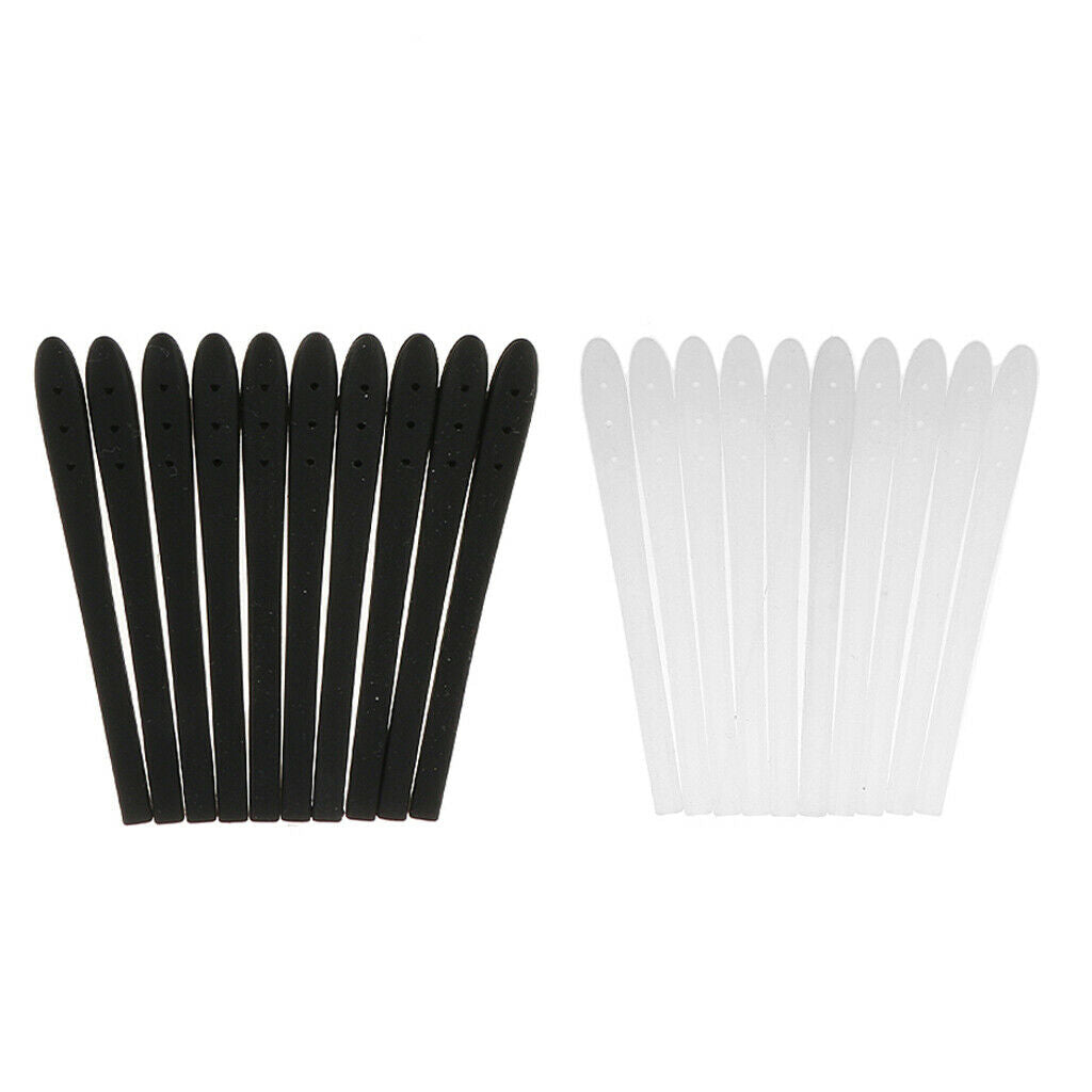 20pcs High Quality Silicone Eyeglass End Tips Ear Sock Pieces Tube for Glasses