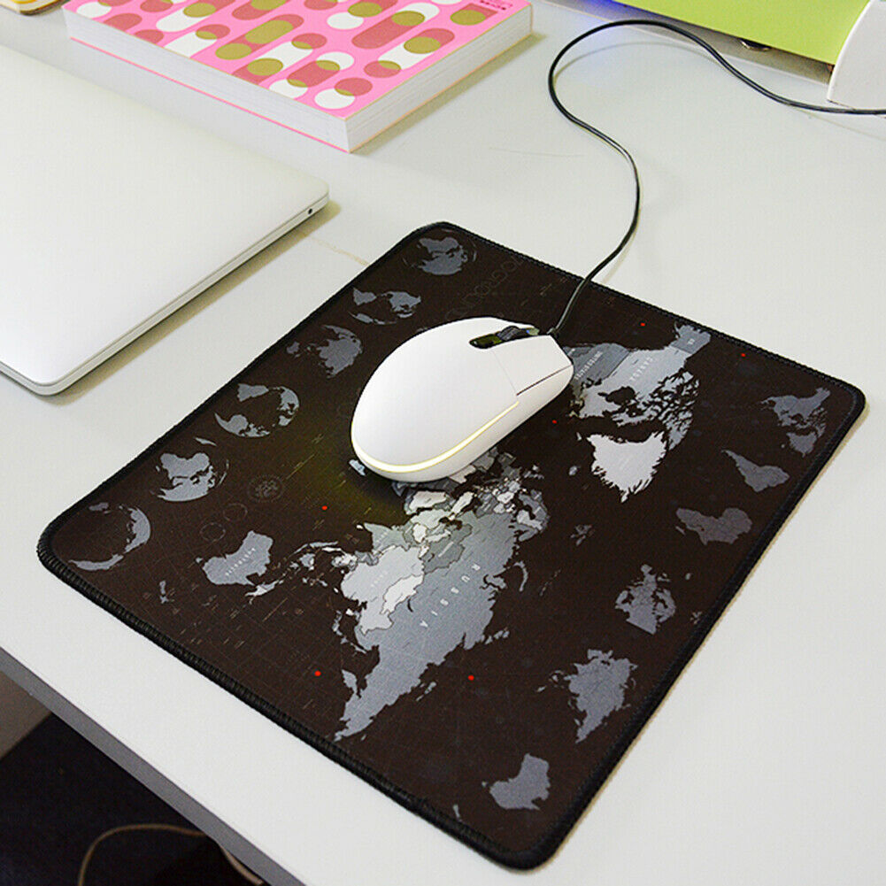 World Map Natural Rubber Mouse Pad Waterproof Game Desk Mousepad Keyboard Mat