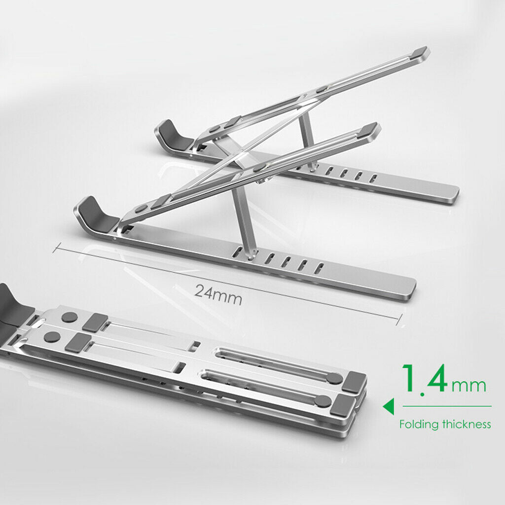 Aluminum Adjustable Study Notebook Stand Adapter Bracket Table Multi-Angle