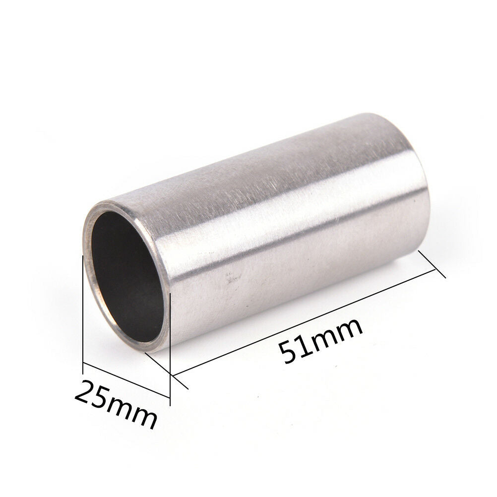 1pc 51x25mm Stainless Steel Tube Tone Guitar Slide Finger Knuck for Guitar、J Kt