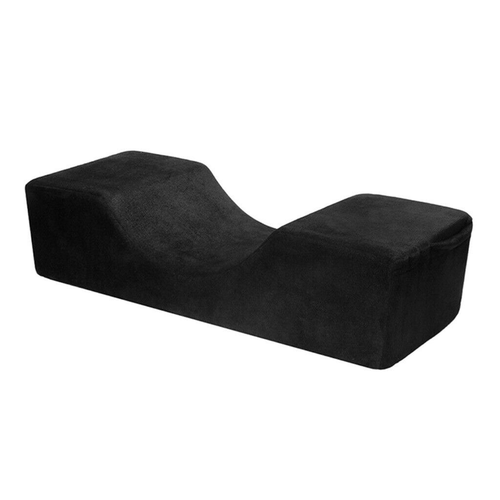 2x Eyelash Extension Pillow Beauty Salon Pillow Luxury Black Red 50x20x13cm