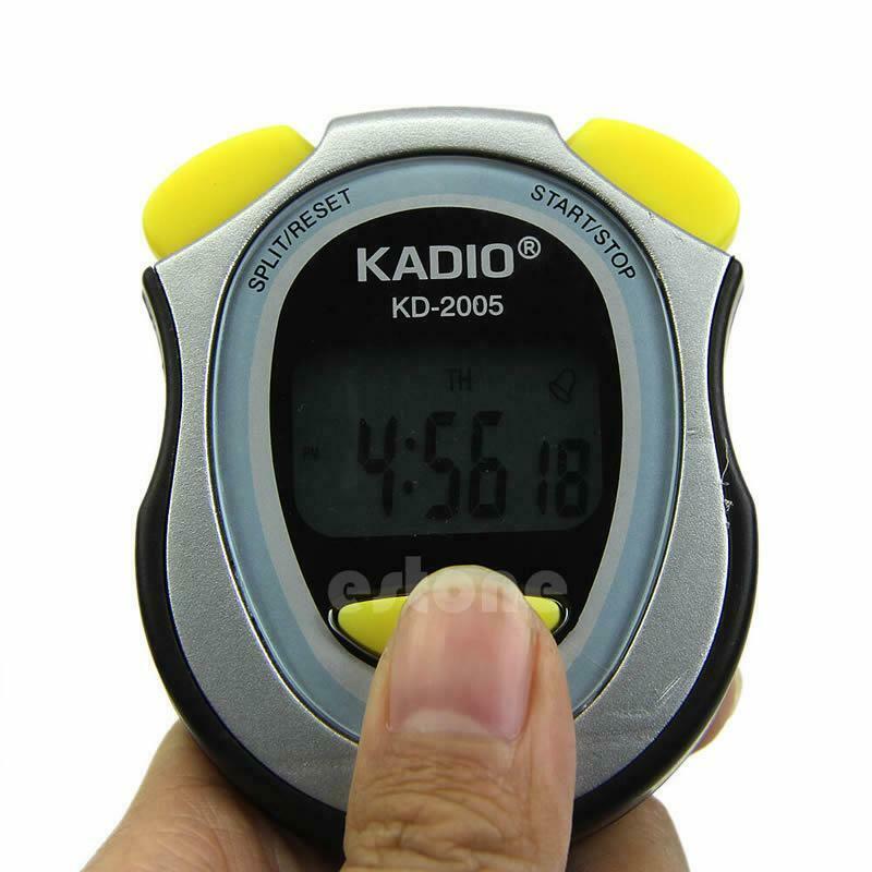 Newest Digital Handheld LCD Chronograph Timer Sports Stopwatch Counter