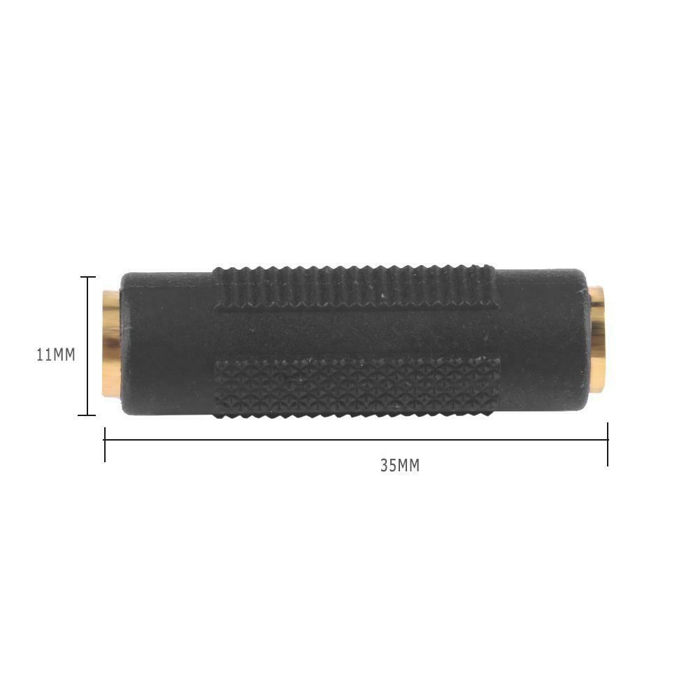 3.5mm Female to 3.5 mm Female Connector F/F Stereo Audio Coupler Adapter @