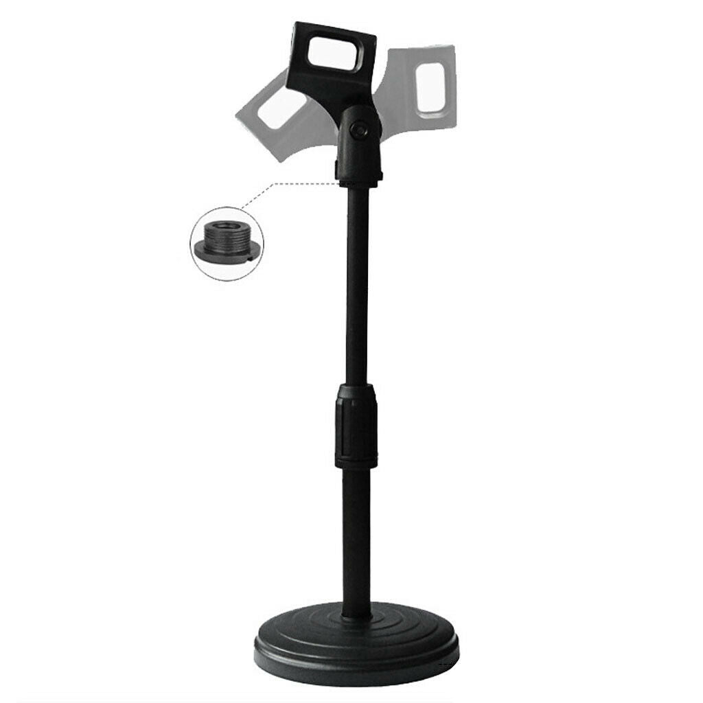 Table Microphone Stand -up Microphone Stand with Adjustable Base