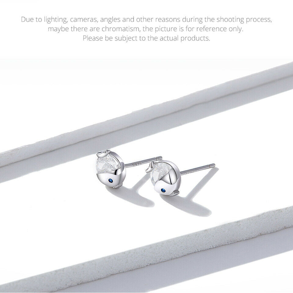 S925 Sterling SilverKorean version of the small fresh fish Earrings Present NEW