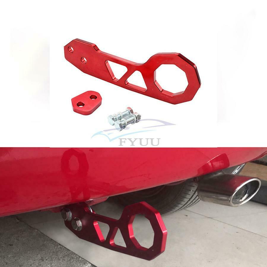 1 Piece Universal Red Racing Car Style CNC 10mm Rear Tow Hook Tool Accessories