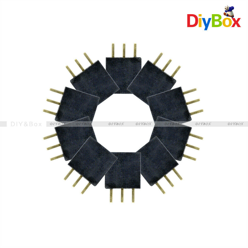 50PCS 2.54mm Single Row 1x3 pins Female Header Straight Connector