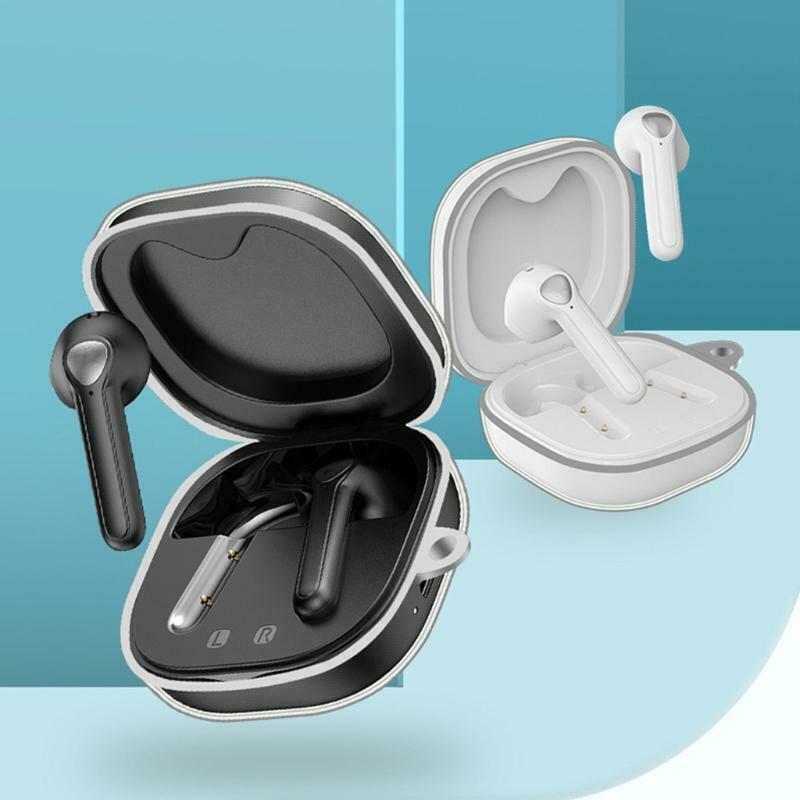 Transparent TPU Cover Compatible with-SoundPEATS Trueair2 + Earphone Case