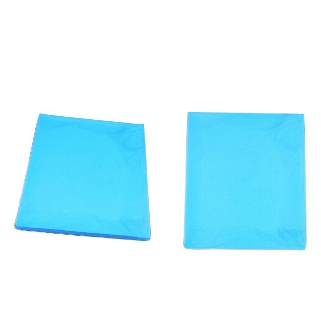 2 Pieces Motorcycle Seat Gel Pad Shock Absorption Mats Cushion 25x22x1cm