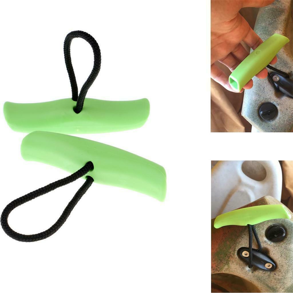 2Pcs Nylon Kayak Canoe Boat Dinghy Toggle Handle Grip & Carry Pull Rope Cord