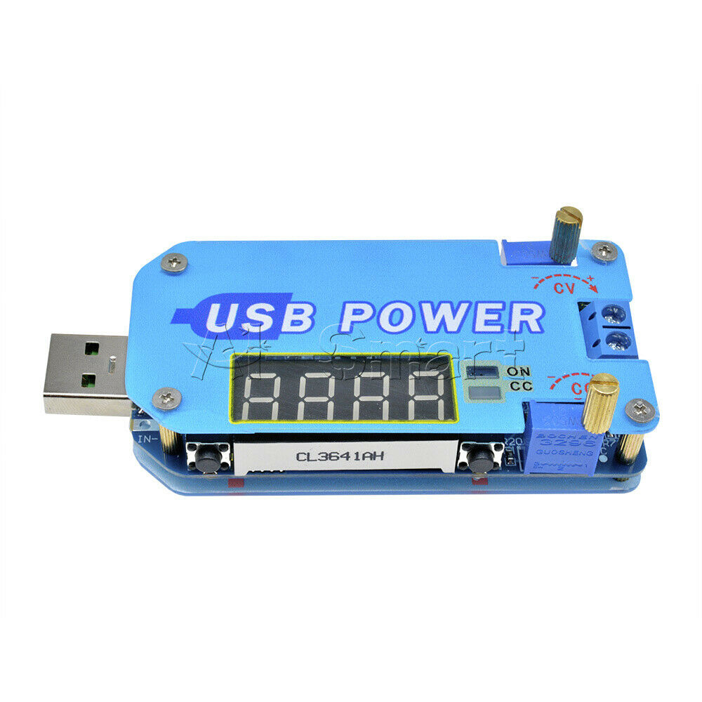 USB Adjustable 15W 2A 5V to 3.3V 9V 12V 24V 30V Step Up/Down Power Supply Module