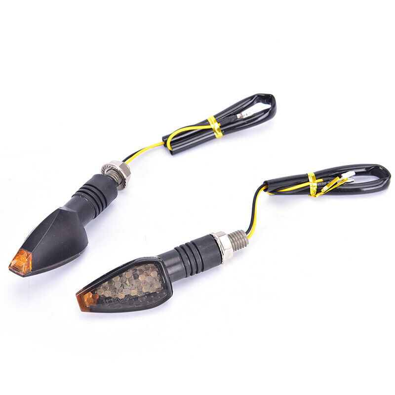 1Pair Universal Flashing Turn Signal Motorcycle LED Blinker Indicator Tai.l8