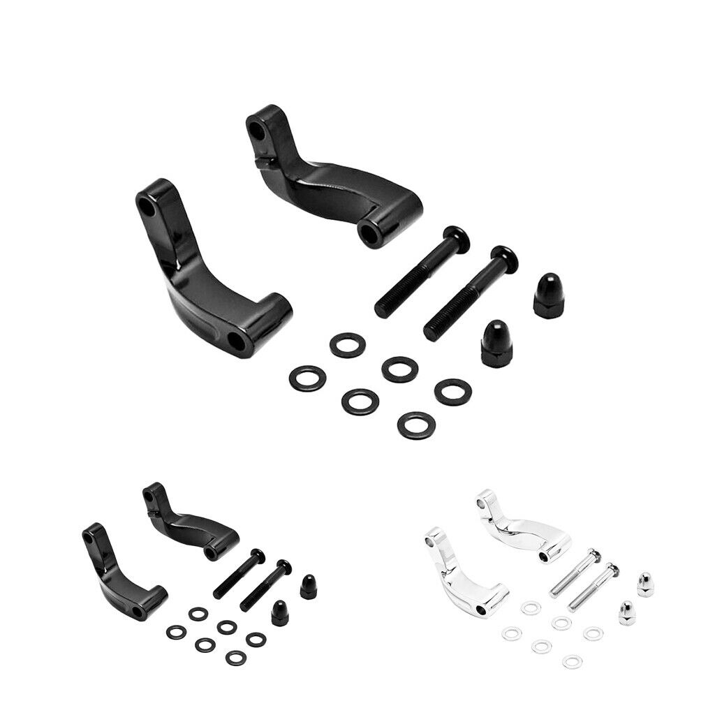 Mirror Extension Kit Relocation Black for  06-2017 Motorcycles
