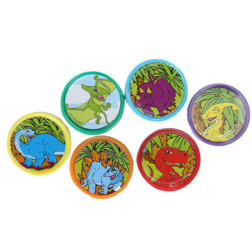 Decorative Inks Stamps with Different Dinosaur Designs - 6 Units