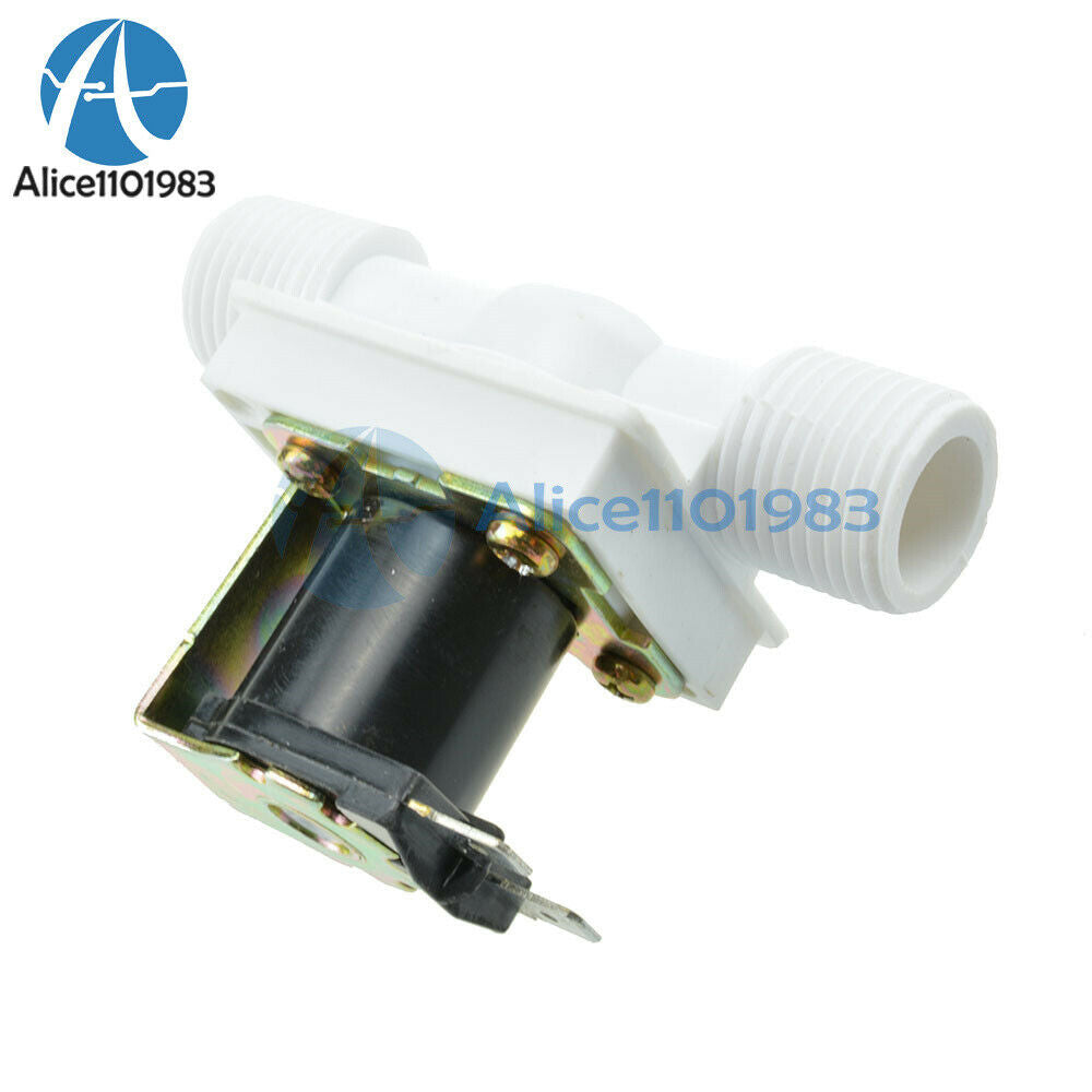 Magnetic N/C Electric Solenoid Valve Water Air Inlet Flow Switch 1/2" N/C AC220V