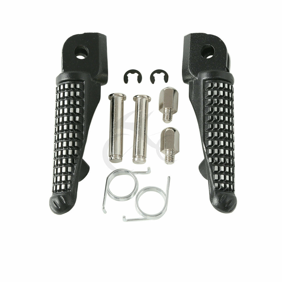 Matte Black Rider Footpegs Footrests Fit For Kawasaki ZX10R 2011-2017 16 15 14