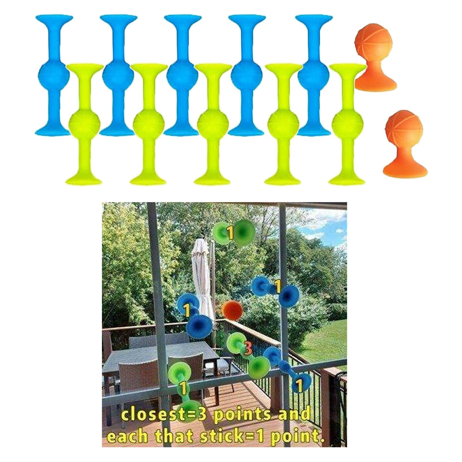 Soft Building Blocks Kids DIY Sucker Funny Silicone Block Construction Boys