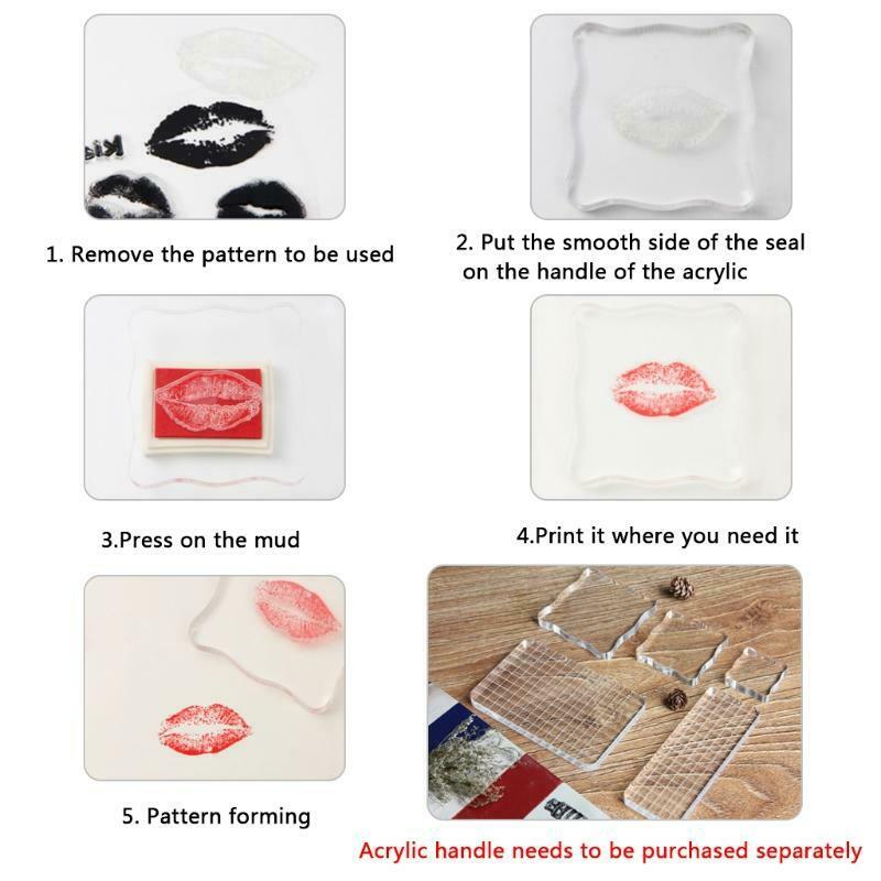 Sweet Transparent Clear Silicone Stamp For DIY Scrapbooking Photo Album Decor