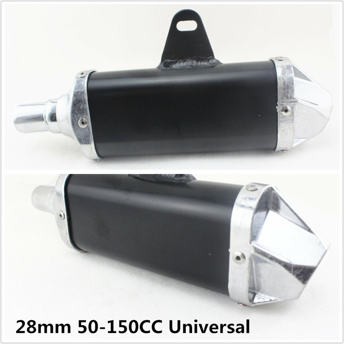 28mm Motorcycle Pit Dirt Bike Exhaust Muffler Pipe 50cc 110cc 125cc 150cc