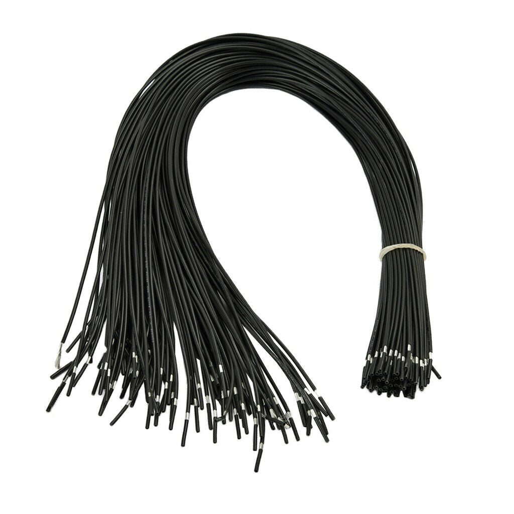 100 Pieces Shielded Circuit Wire Single Conductor for Guitar Parts Black