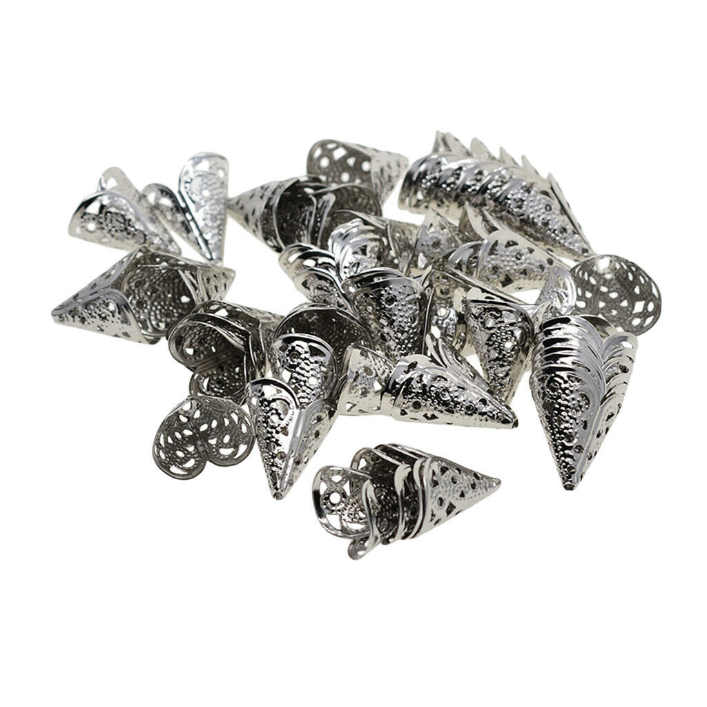 50 pieces bead caps bead caps metal bead end caps DIY jewelry accessories