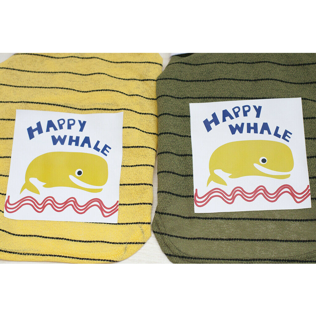 Pet Puppy Coat Dog Lovely T-shirt Outwear with printing Whale Green S