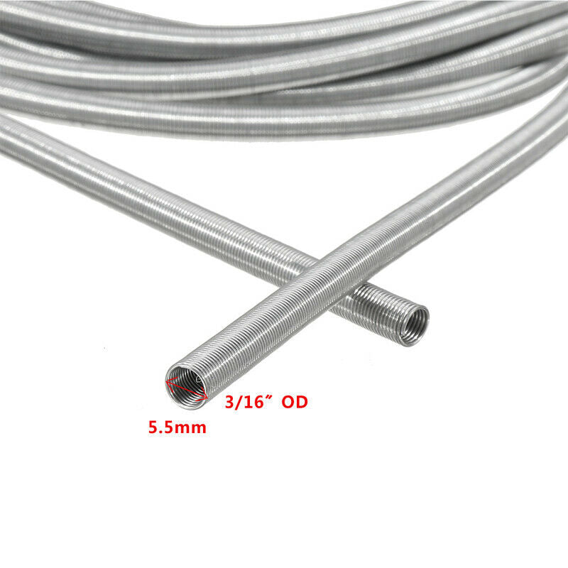 4m Steel Wire Brake Line Protector Gravel Guard Spring Tool For 3/16" Tube Hose