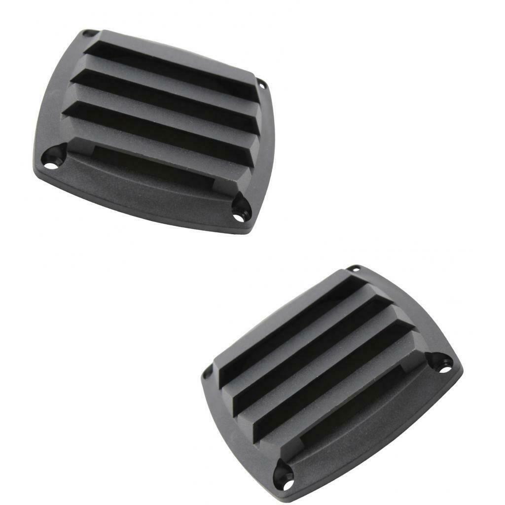 2x Plastic Louvered Vents Marine Grade 3-1/4'' Hose Tube Hull Air Vent