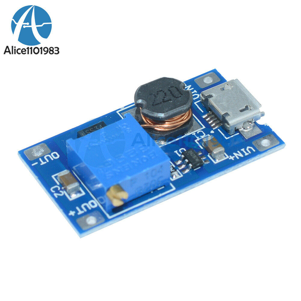 2PCS 2A booster board DC-DC step-up module 2/24V to 5/9/12 / 28V Replace XL6009