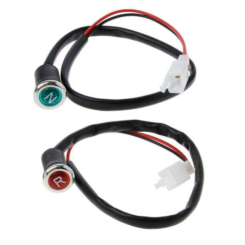 2Pcs Neutral Reverse Motorcycle N/R Light Indicator ATV Light Gear For 50cc 110c
